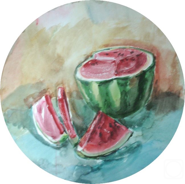 Kruppa Natalia. Watermelon in a circle