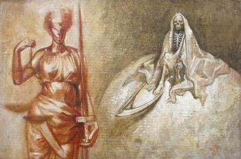 Allegory of Justice (esquisse II) (Blindfolded Goddess). Yudaev-Racei Yuri