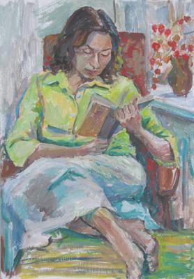 Reading the book. Korolev Leonid