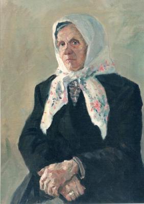 Old woman portrait (Bykanova). Fedorenkov Yury
