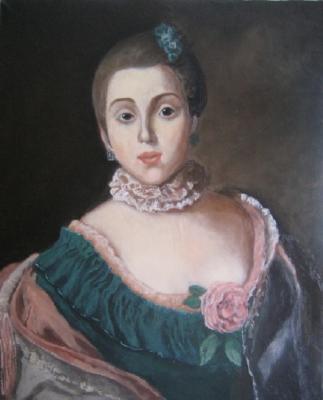 Portrait of Golitsyna A. A. (copy from the painting rotary by P. Dei)