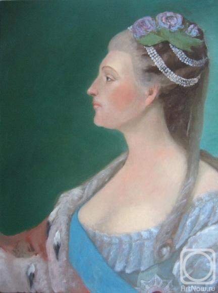 Rogov Vitaly. Portrait of Ekaterina Petrovna (free copy)