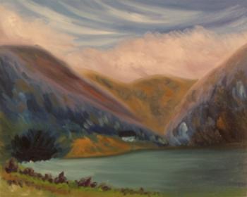 Copy 85 (landscape with mountains and lake)