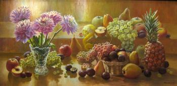 Solar flare with dahlias