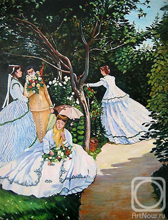 Kyrzanov Evgeny. Claude Oscar Monet Women in the garden