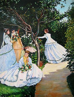 Claude Oscar Monet Women in the garden. Kyrzanov Evgeny