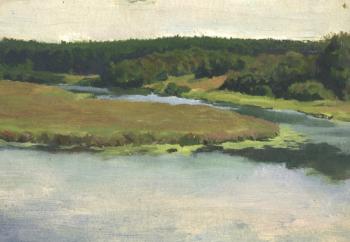 Sketch. The River Shacha (). Chernov Denis