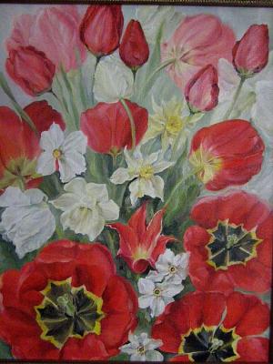 Sea of tulips. Zakharova Lena
