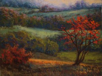 Little autumn landscape. Herrero-Utiasheva Julia
