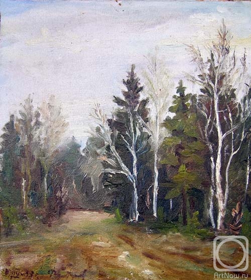 Fedorenkov Yury. 1953. In Yamskoy forest. The first art of author