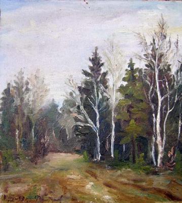 1953. In Yamskoy forest. The first art of author