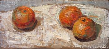 Three Tangerines (quick oil sketch). Yudaev-Racei Yuri