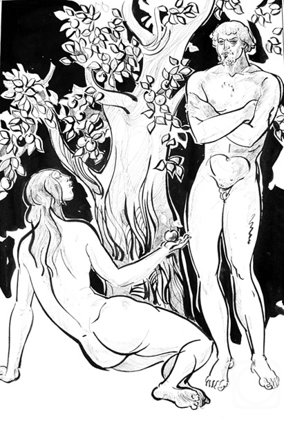 Vrublevski Yuri. Adam and Eve. Tree of life