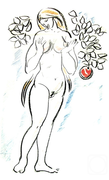 Vrublevski Yuri. From "Drawing" Series. Adam and Eve - 5