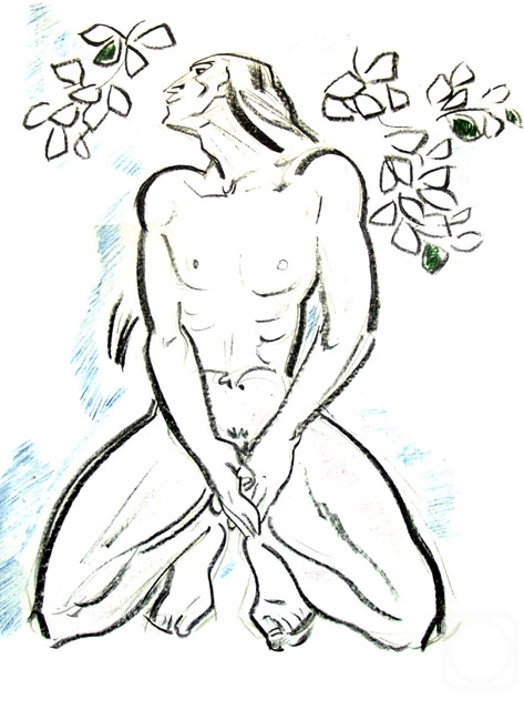 Vrublevski Yuri. From "Drawing" Series. Adam and Eve - 6