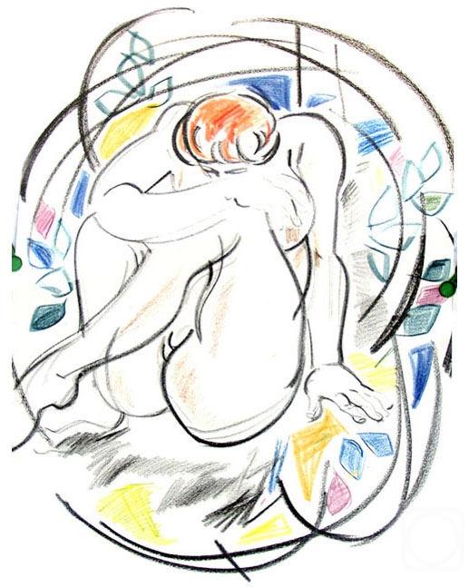 Vrublevski Yuri. From "Drawing" Series. Adam and Eve - 7
