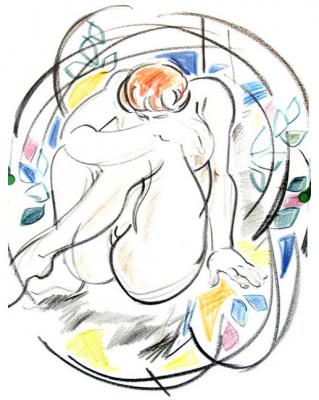 From "Drawing" Series. Adam and Eve - 7