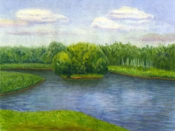 Pond in Kuskovo