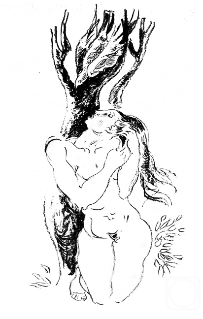 Vrublevski Yuri. From "Drawing" Series. Adam and Eve - 11