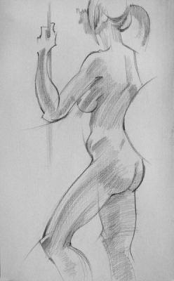 Girl with a pole. Goda Laima