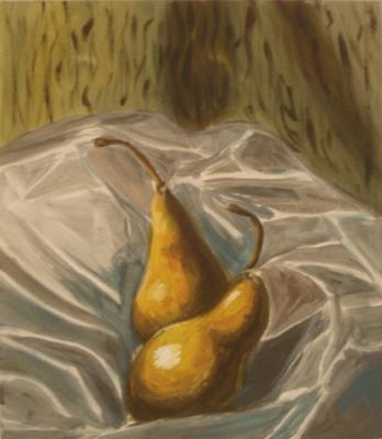 Copy 118 (still life with pears on tulle). Lukaneva Larissa