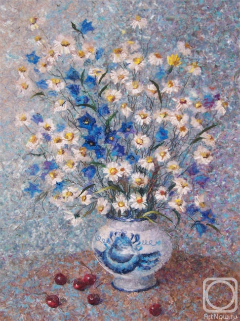 Hitkova Lyubov. Bouquet of daisies