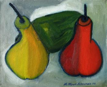 Pears (yellow and red). Torik-Hurmatova Dilara
