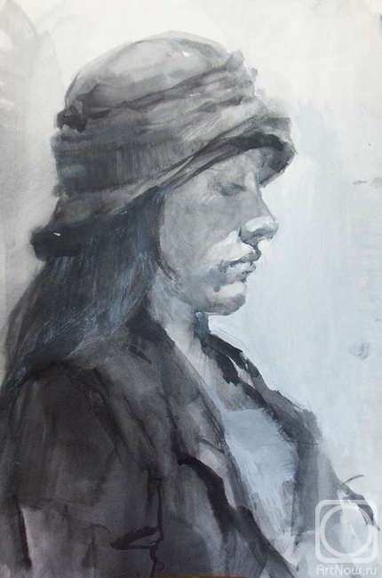 Khvastunova Alla. The girl in a hat