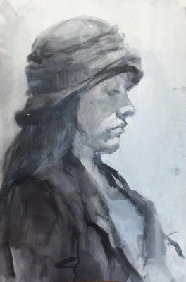 The girl in a hat. Khvastunova Alla