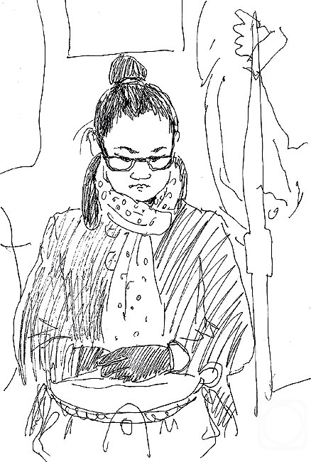 Karaceva Galina. In the subway