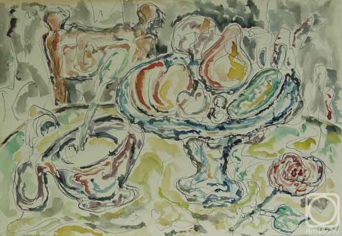 Kyrskov Svjatoslav. Still life with red rose