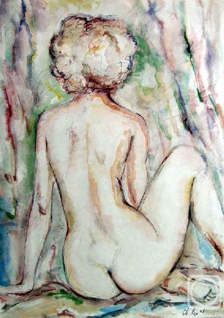 Kyrskov Svjatoslav. Nude from the back