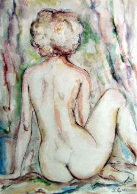 Nude from the back. Kyrskov Svjatoslav