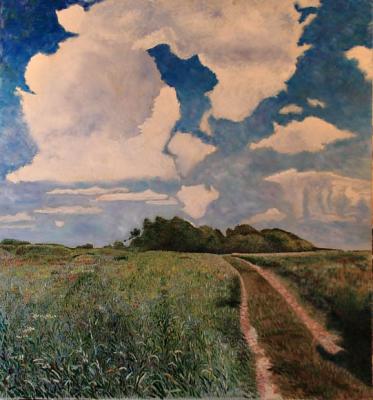 The road to the Pakhra River. Summer. Filiykov Alexander