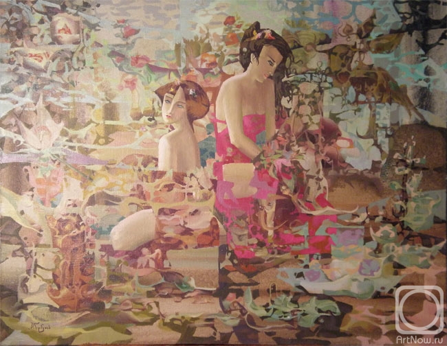 Gorbunov Vladimir. The composition of the two female figures