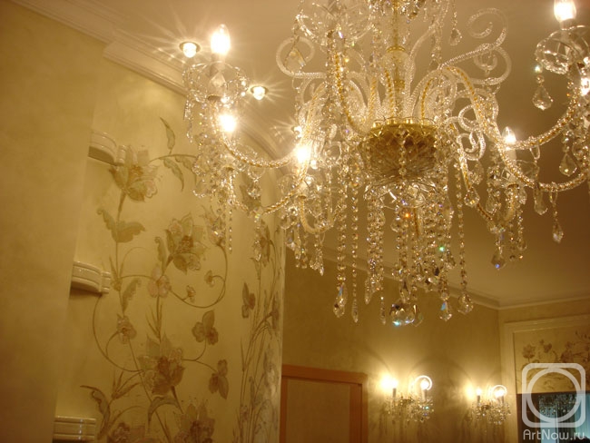 Demyshev Aleksandr. Hall with chandelier