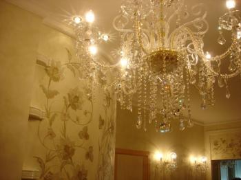 Hall with chandelier. Demyshev Aleksandr