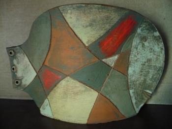 Decorative ceramic vase "Fish" (No2). Smurova Eleonora