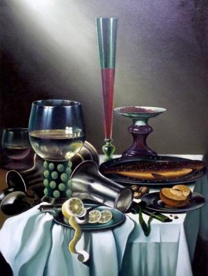 STILL LIFE (Tall Wine Glass). Markoff Vladimir