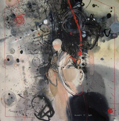 � cypress in a court yard