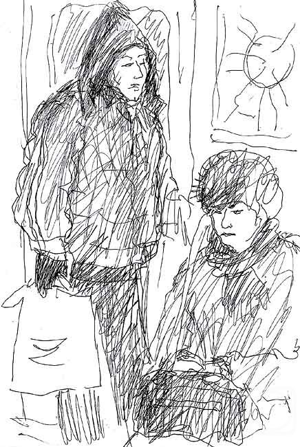Karaceva Galina. In the subway