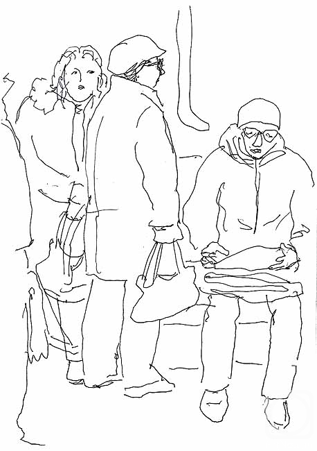 Karaceva Galina. In the subway