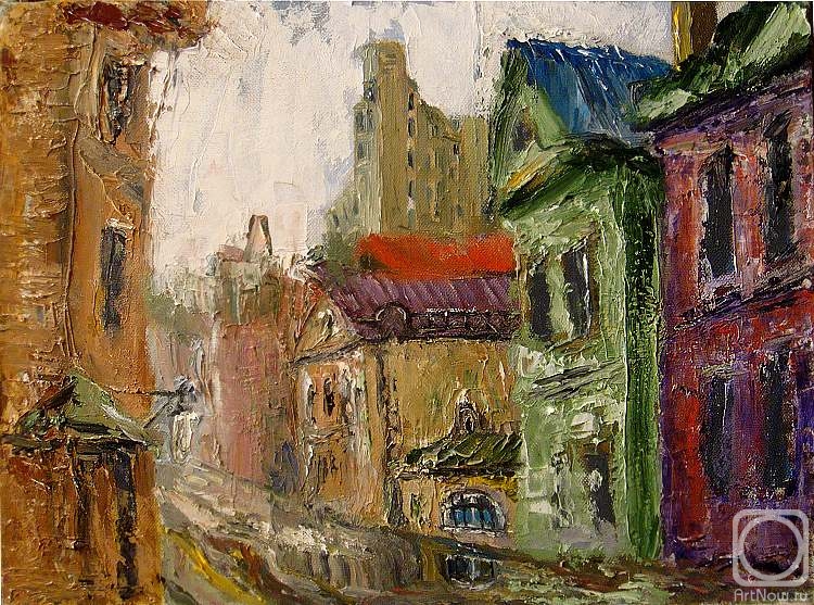 Zhadko Grigory. Wood lane after the rain