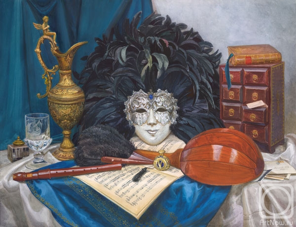 Kiryanova Victoria. Mask with musical instruments