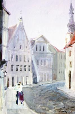 Chistyakov Yuri Georgievich. White night in Tallinn