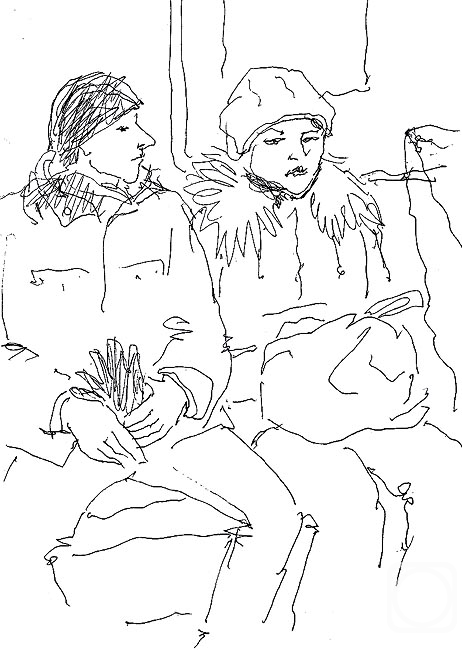Karaceva Galina. In the subway