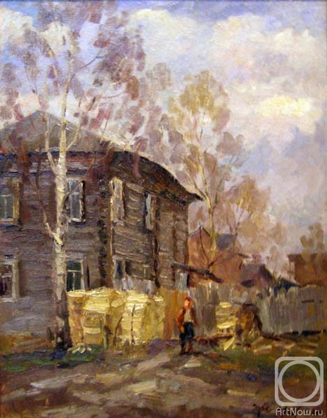 Fedorenkov Yury. Spring. Old house in Vologda