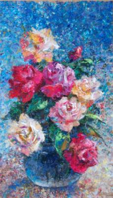 Roses in the blue. Hitkova Lyubov