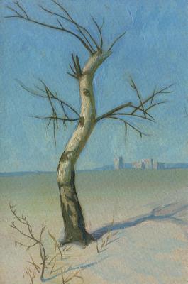 The Birch-tree in Field. Yudaev-Racei Yuri