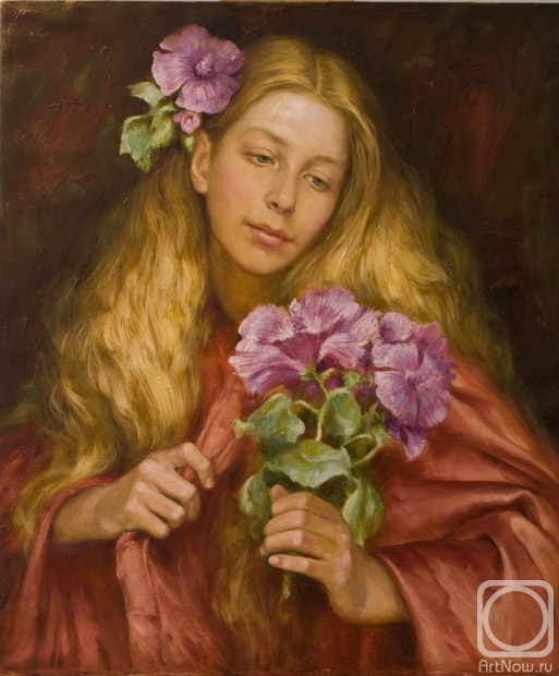 Gilgur Vlad. Girl with flowers